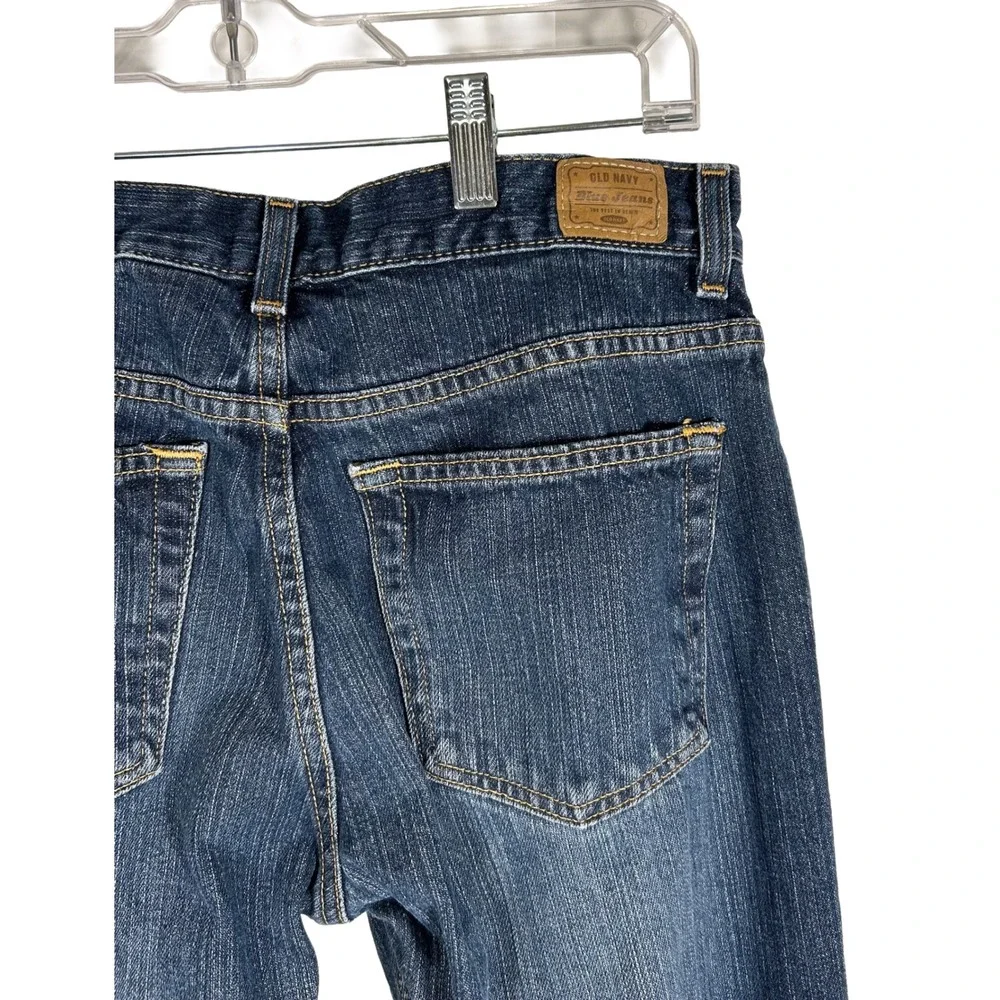 Old Navy Blue Jeans Womens 4 Low Waist Bootcut Denim Medium Wash 100%‎ Cotton